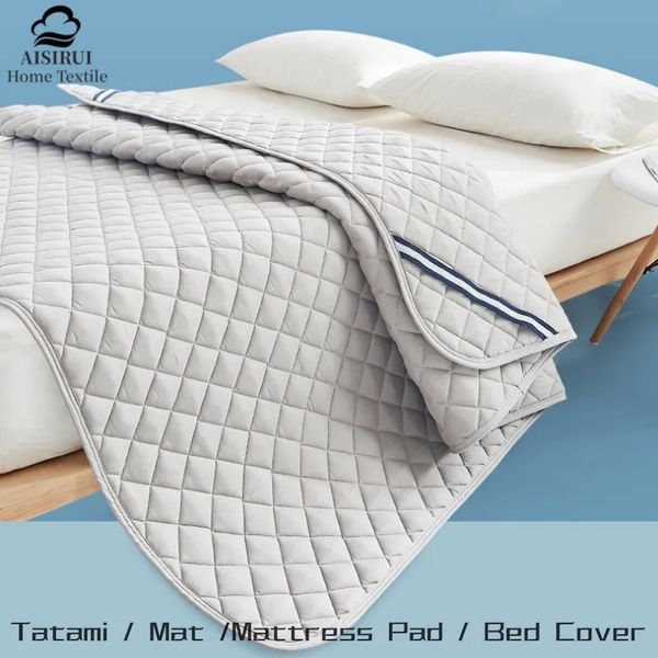 Coperture per materassi regolabili in cotone foglio di copertura del materasso per pad del letto non slip con fasce elastiche per letto matrimoniale doppio king singolo 240506