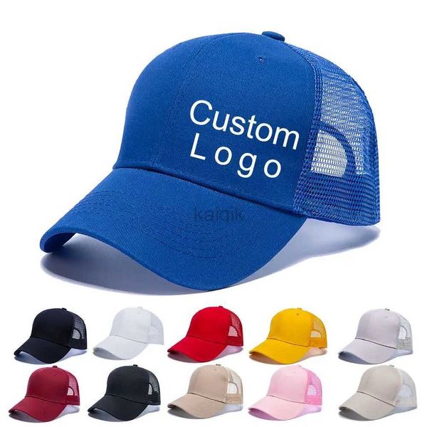 Tappi per palline da baseball personalizzati da uomo a colori solidi cappelli da donna casual cappelli a maglie di cappelli unisex all'ingrosso cappelli ricamati personalizzati D240507