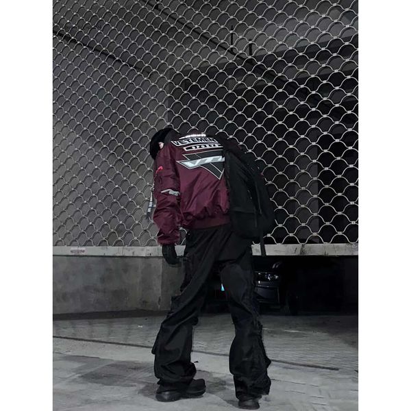 High Street Original Vetements Men Jackets Racing Jackets VTM Jackets Alpha Isolla Air Force Bomber Patched Tags Coat 956