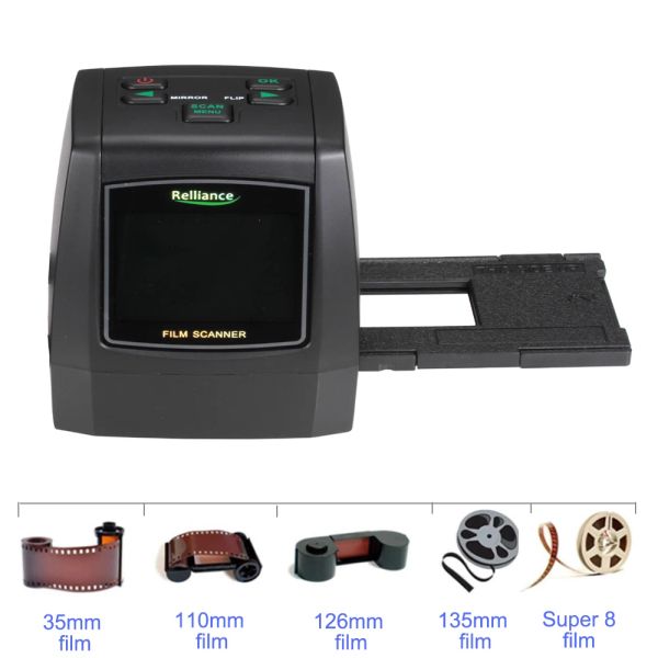 Scanner 2.4in LCD 14MP 22MP 135mm Filmfoto Scanner Farbnegativer Film Scanner Folie Viewer -Scanner Digitaler Filmkonverter