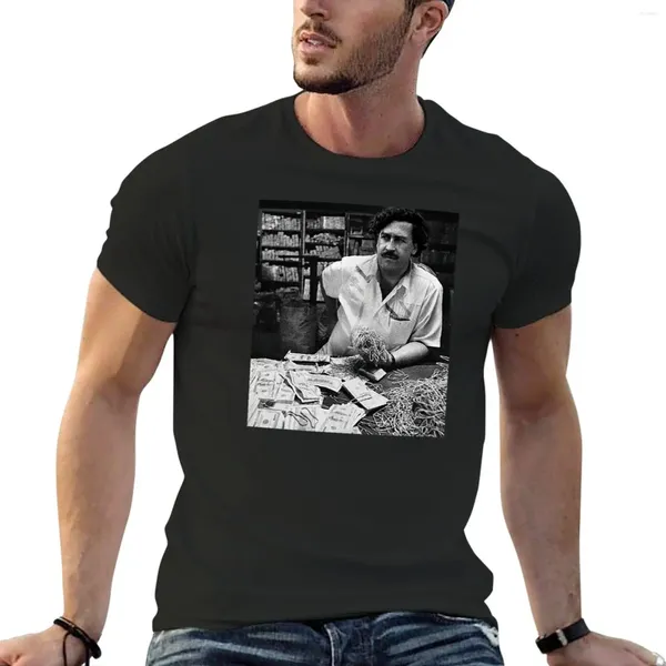 Herren-Tanktops El Patron Don Pablo Escobar Cash Money Plata o Plomo T-Shirt Kurzärmel leere T-Shirts Männer Kleidung