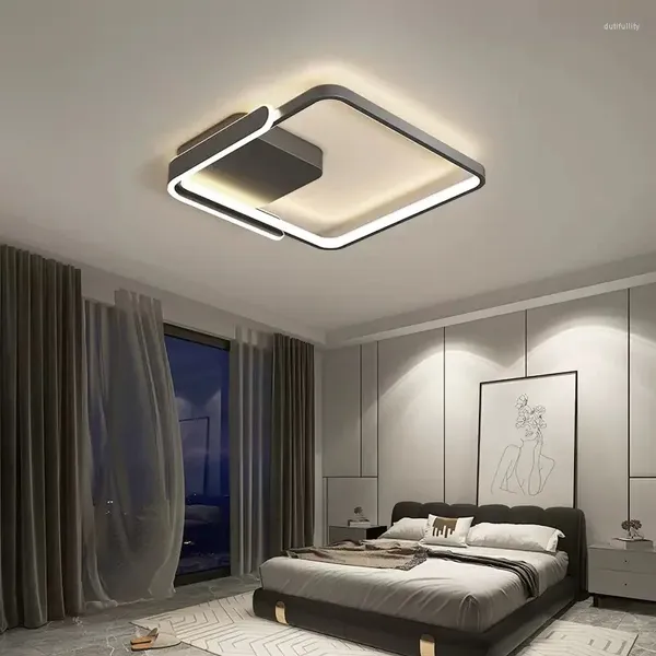 Luci del soffitto camera da letto Luce moderna a LED semplice con rossa netta INS Minimalista Circular Room Master