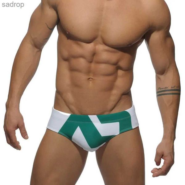 Da bagno da bagno maschile da bagno costume da bagno bassa costume da bagno sexy lettera da bagno stampato surf a secco Shorts da spiaggia da bagno da nuoto da bagno cambio cambio da spiaggia xw