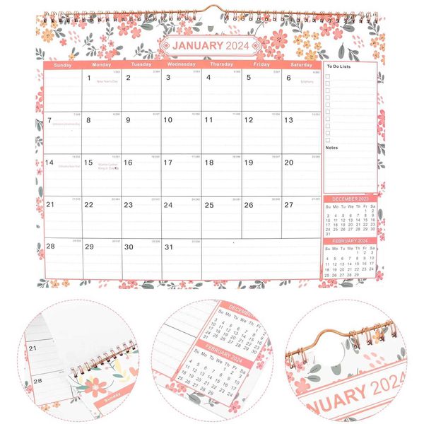 Calendario 2023 Calendario per ufficio Destina Calendario Calendario Desktop English Time Pianificazione Delicata Wall 2024-2025 Tabletop Child
