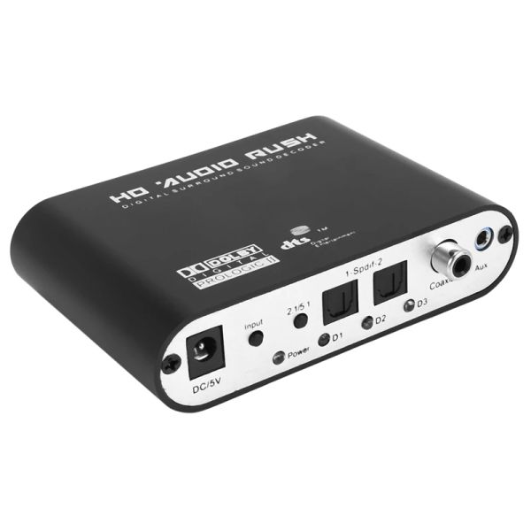 Convertitore 5.1 CH Decodificatore audio SPDIF Coassiale a RCA DTS AC3 Digital a 5.1 Convertitore analogico dell'amplificatore per PS3, lettore DVD,