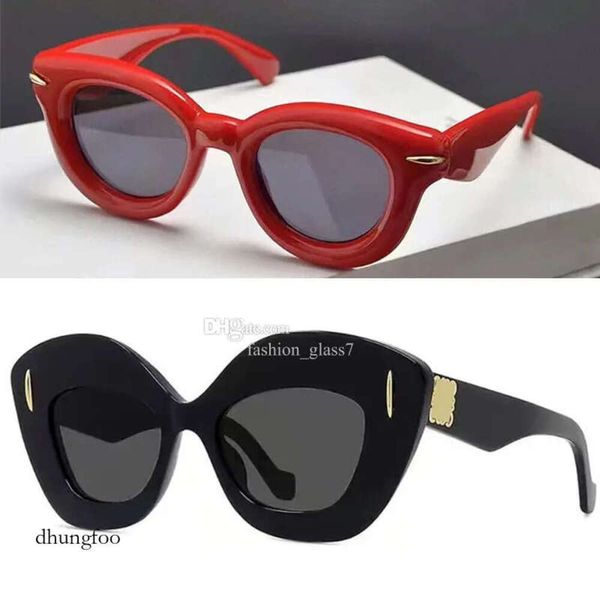 Novo designer de moldura circular e feminino de alta qualidade SunVisors Fashion Street Photo Sunglasses com Protect Case LW40118i 40127i 5627 5638