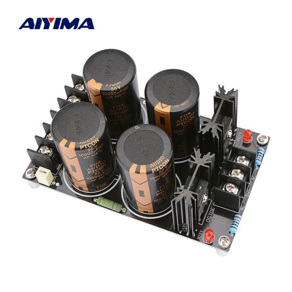 Amplificador AIYIMA Audio 50V 10000UF Capacitor Schottky Retificador Filtro Filtro Placa de alimentação 120A Filtro de amplificador de som DIY DIY Dual 32V
