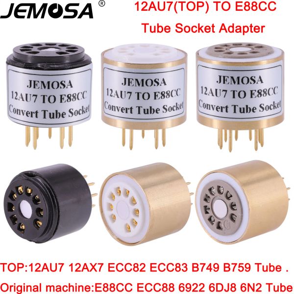 Amplifikatör 1pc ECC83 12AX7 12au7 ila E88CC 6922 ECC88 Vakum Tüp Soket Adaptör Dönüştürücü Amplifikatör Ses