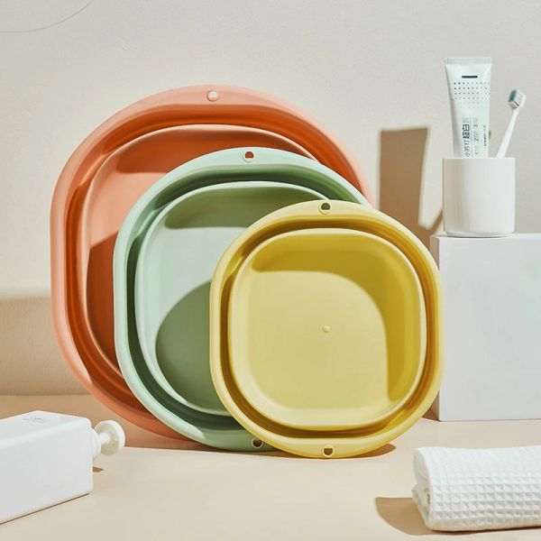 Basins multifunzionale bacino di plastica pieghevole da viaggio portatile da viaggio portatile lavabo del lavanderia a sospensione del lavanderia del bagno.