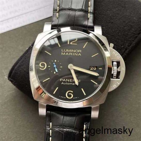 Orologio da polso automatico Panerai Luminor Series 44mm diametro Display del calendario meccanico automatico Custodia per orologi da uomo 44 mm PAM01312