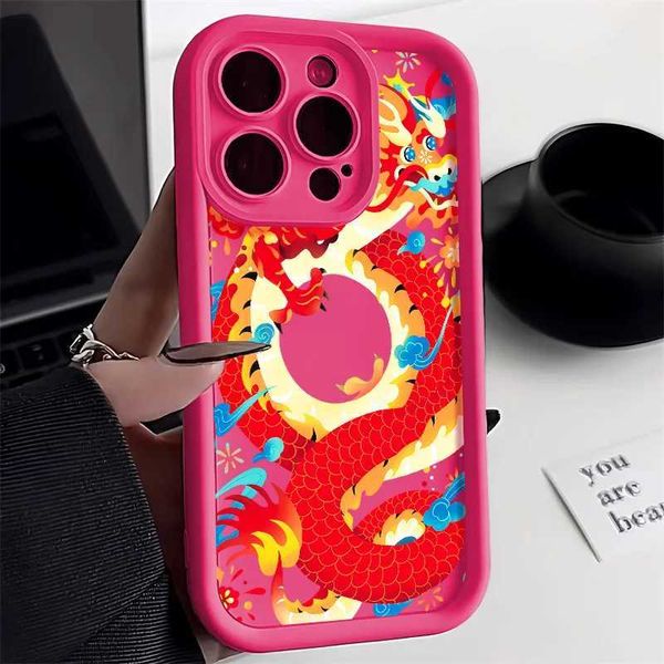 Случай с мобильным телефоном Dragon Phone Case для телефона 11 чехлов по телефону 13 14 Pro Max 15 12 XR XS X 7 8 Plus SE 2020 15PROMAX Soft TPU Крышка Fundas Fundas