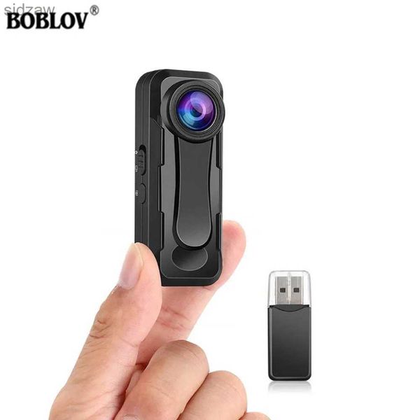 Mini Kameralar Boblov W1 Mini HD Kamera 1080p Polis Kamera Döngü Kayıt 32GB Mini Kamera DVR Ses Kaydedici Bisiklet Kamerası WX