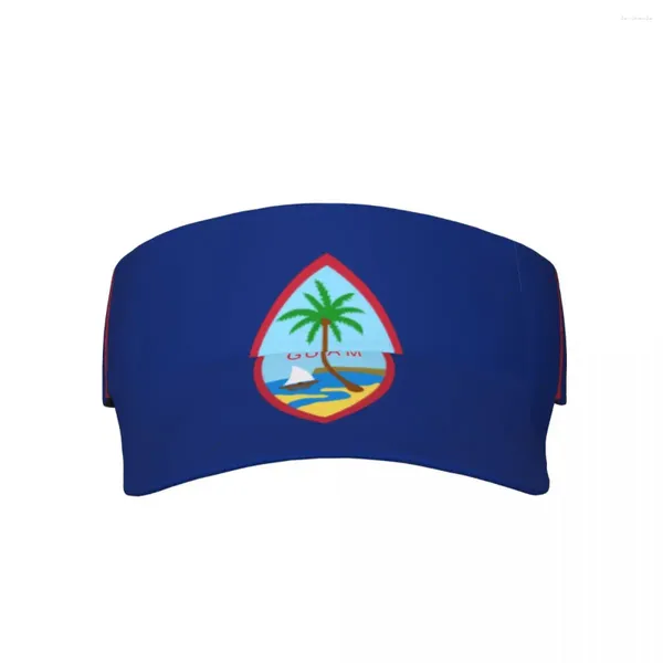 Beretti Summer Air Sun Hat Guam bandiera Visor UV Protection Sports Tennis Golf Cancelle