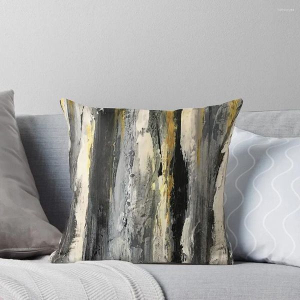 Cuscino di betulla alberi in bianco e nero cuscino per letti da letto di divano marmo