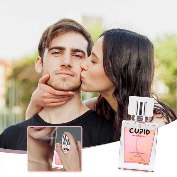 Fragrância 50ml Cupido Pink Cupido Perfume para homens Perfume durável para homens Spray de perfume líquido para homens originais Perfume Creme sólido Y240503
