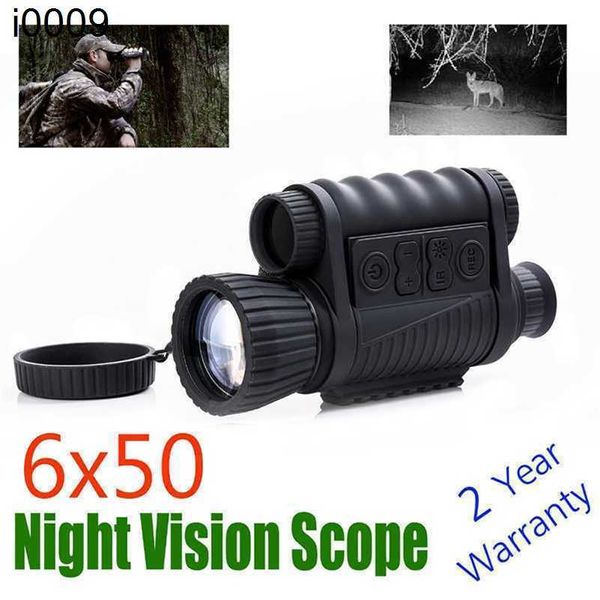 Visão original multifuncional 6x50 Escopo noturno Night Night Hunting Riflescope 200m NV Telescópio Optics Infravermelho Digital Monocular
