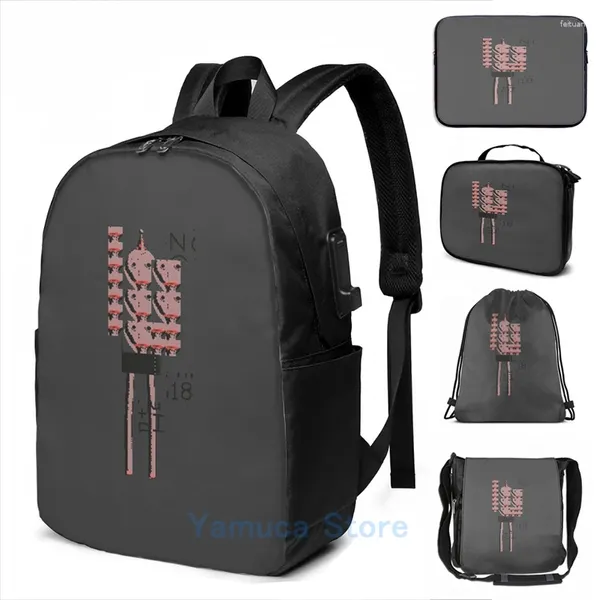 Rucksack lustiger Grafikdruck Baldis SpoopBalloons USB -Ladung Männer School Taschen Frauen Bag Travel Laptop