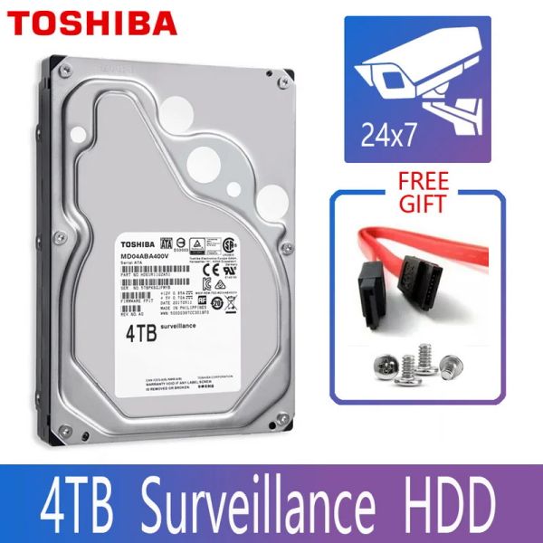 Sistema Toshiba 4TB Video Viduillance Disco rígido disco dvr nvr CCTV Monitor HDD HD interno SATA III 6GB/S 5400RPM 128MB 3.5 