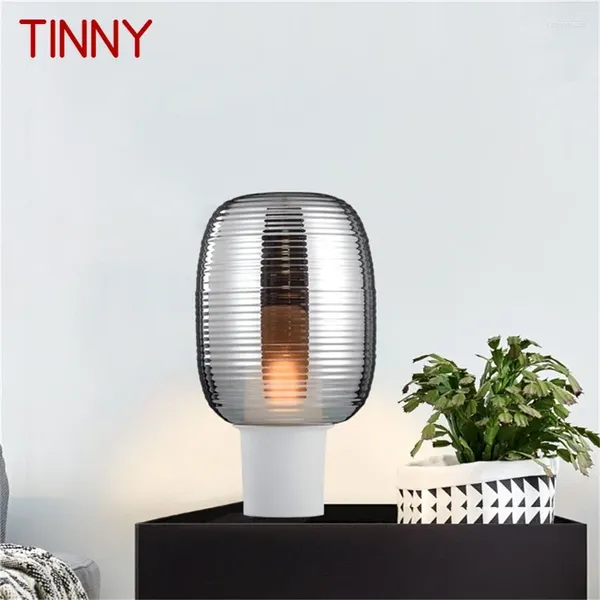 Tischlampen Tinny Nordic Light zeitgenössische einfache Glasschreibtisch Lampe LED HOME ENGESIERTIKETES Wohnzimmer Schlafzimmer