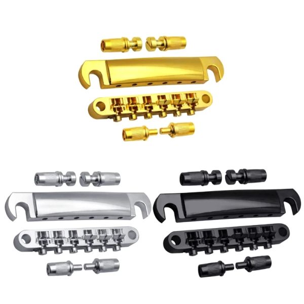 Accessoires Tune0Matic Guitar Bridge mit dem Mangstreifen und Stollen für Gitarrenersatz Set