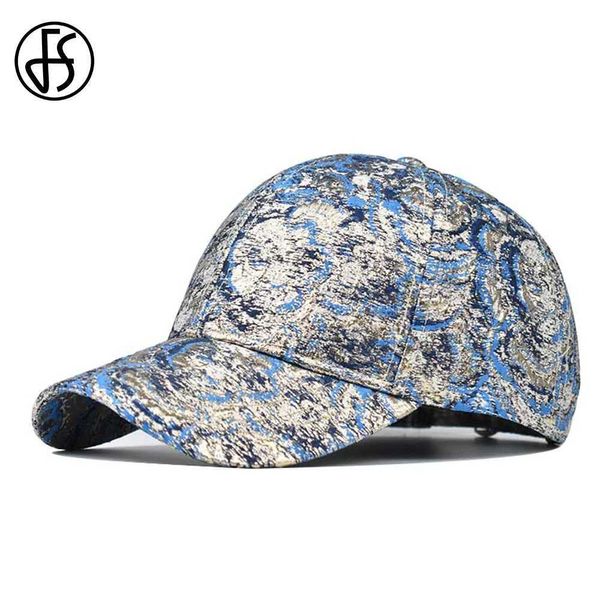 Ball Caps FS 2024 Luxury Gold Lide Emelcemy Baseball Cap для мужчин Высококачественный хлопковой летний бренд женский бренд Snapback Trucker Hat Bone Y240507