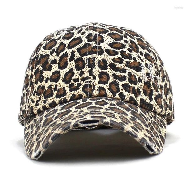 Caps de bola Prinha de leopardo Casquette Casquetball Cap chapé de snapback ajustável para homens e mulheres 252