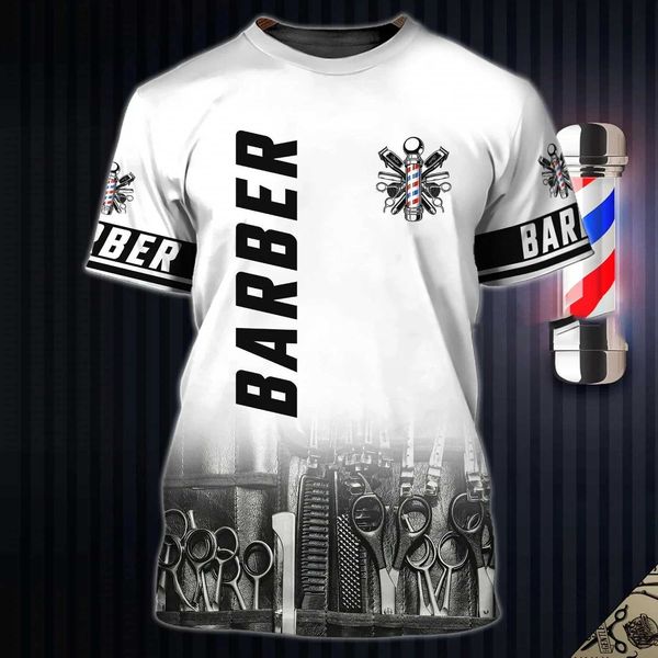 Camisetas masculinas novas barbear masculino masculino para homens de cabeleireiro de cabeleireiro de cabeleireiro feminino