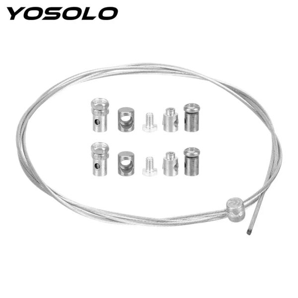 Ornamentos yosolo motocicleta acelerador de emergência kit universal kit de aço acessórios de moto de aço