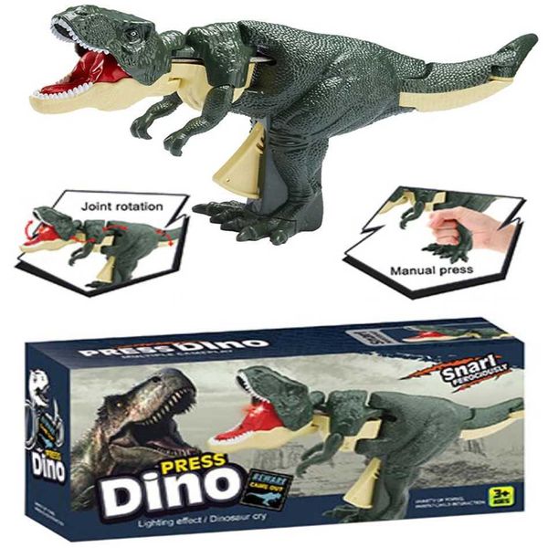 Outros brinquedos dinossauros zazaza brinquedo infantil Bateria criativa sem telescópio Spring swing dinossauro Fidget Toy Childrens Christmas Giftl240502