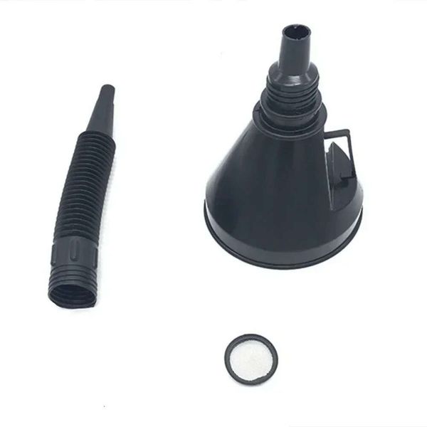 Atualizar novo 1/2pcs de reabastecimento com extensão de filtro de tubo de carro motocicleta motor a petróleo a gasolina diesel funil de combustível