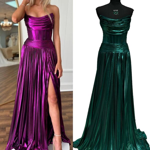 Moderne griechische Göttin Prom Queen Kleid Metallic Draped Neck Riched Taille Long Feste Winter Formal Abend Cocktail Party Landebahn Schwarz-Tie-Gala Oscar Superfrau