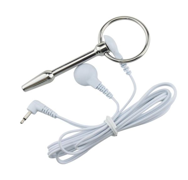 Urethral Tailer Dilator Männliche Penis -Stecker Urethral Sounds Stimulator mit Draht Elektroschock -DIY -Zubehör Edelstahl SE3056682