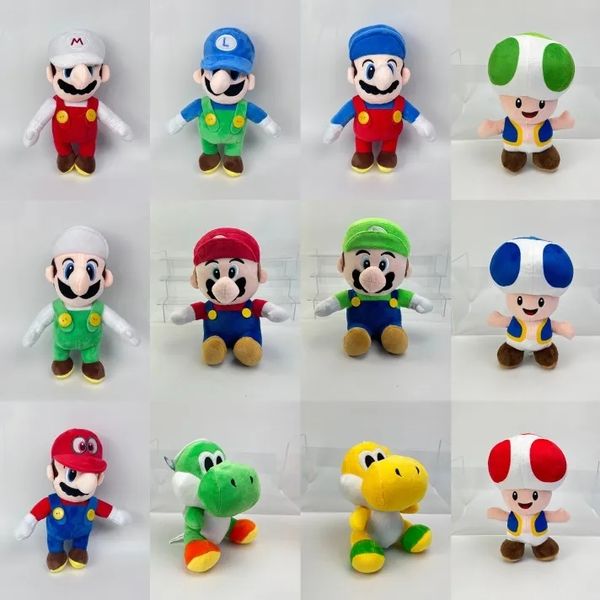 Coleta Yoshi Coleção de pelúcia de brinquedo macio travesseiro de pelúcia de pelúcia Kawaii Decoração de presente de aniversário para crianças