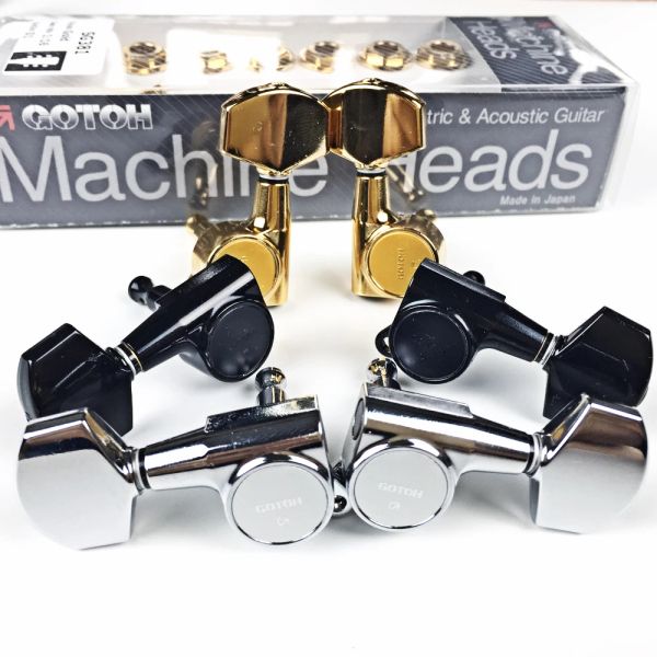 Accessoires Original Gotoh SG38101 E -Gitarrenmaschinen -Köpfe Tuner (Chrom Black Gold Silber) Tuning Peg in Japan Made in Japan