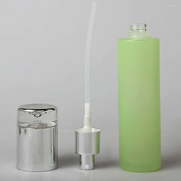 Speicherflaschen Spezielles Design 30 ml Make -up -Reise -Glasflasche mit Kosmetiklotion und Parfüm Acrylkappe