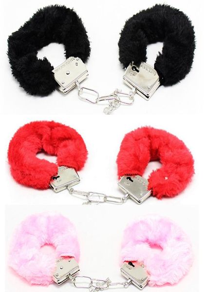 Sexo Furry Fuzzy Hands restrições Sex Bondage Products Tornozelo Roleplay Night Party Game Stain Slave Toys para o casal C181127018491906