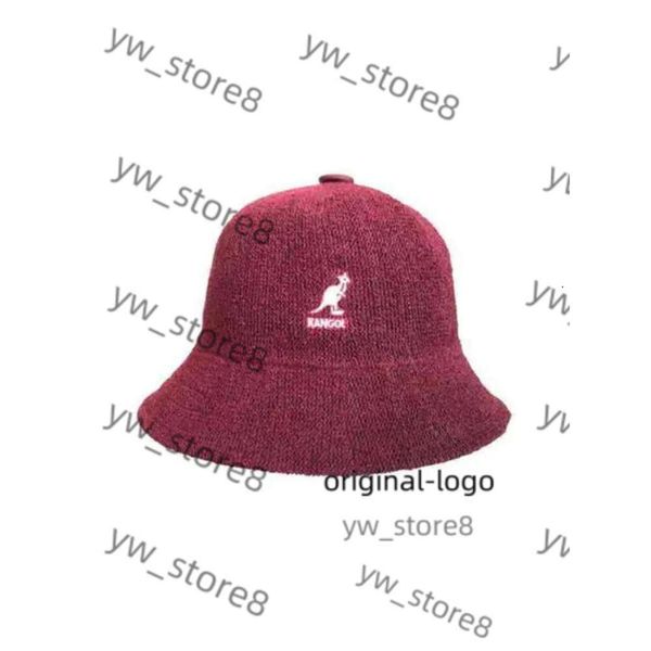 Kangaroo Designer Ball Caps Kangol Fisherman Hat Hat Hat Sol Protetor Sol Bordado Material Toalha 3 Tamanhos 13 cores Japonês Ins Super Fire Hat 6047