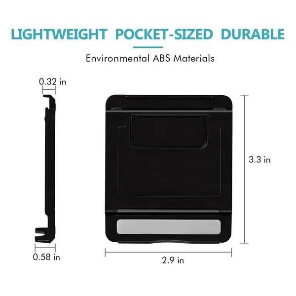 Supporti per cellulari Mini Mini portatili regolabili universali Polding Plastic Plastic Tablet Cupputer Stand per iPad iPhone Huawei Vivo