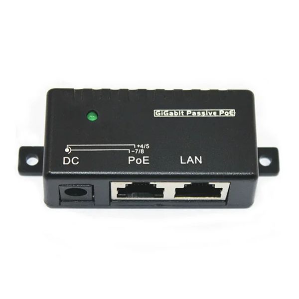 Novo 100Mbps 5V 12V 24V 48V/1A Poe Injetor Injetor Splitter para Câmera IP Acessórios do Módulo de Adaptador Poe