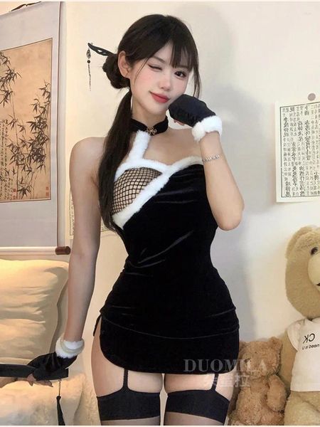 Vestidos casuais Cheongsam Roupos de uniforme