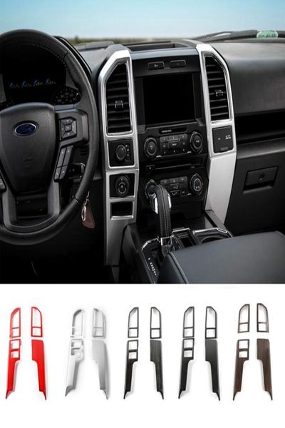 Central Contral Air Condactioning Outlet Tampa do painel do painel de molduras para Ford F150 2015 Styling4277038
