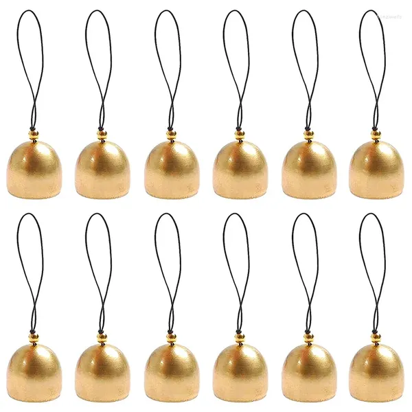 Figurine decorative 12pcs Jingle Mini Metal Ornament Vintage Vint Wind Chime Backpack Craft