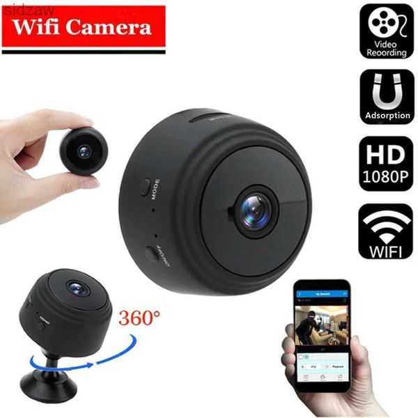 Mini câmeras HD 1080p WiFi Smart Camera Night Vision Mini Câmera de Segurança Doméstica Monitoramento de Câmera Vídeo Segurança dos olhos Recordagem automática WX