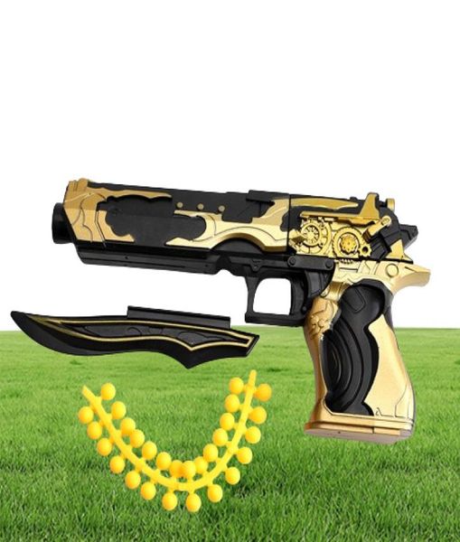 Mini Desert Eagle Lega Toy Gun Model Pistol Bull Black Blaster Blaster Small for Kids Children Festival Gifts6459052