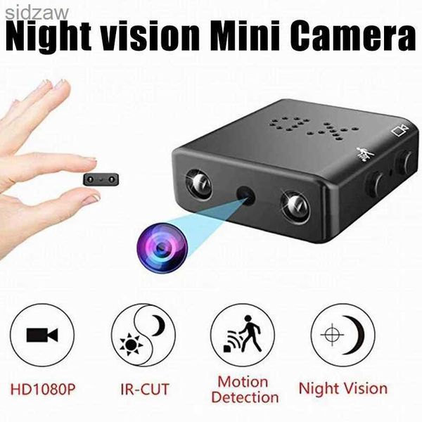 Mini -Kameras XD 1080p Mini -Kamera Intelligente Mikrokamera mit Nachtsichtschleifenaufzeichnung für Bewegungserkennung Home Safety Camera Unterstützt SD -Karte wx