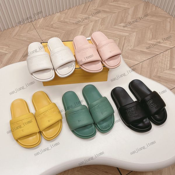 Mulheres femininas sandálias designers slipper homens em relevo slides de moda na Itália Plataforma de conforto MULES MAS MULAS POLA DE VERÃO PINCA PRINCIPAL PEAD FLIP FLIP