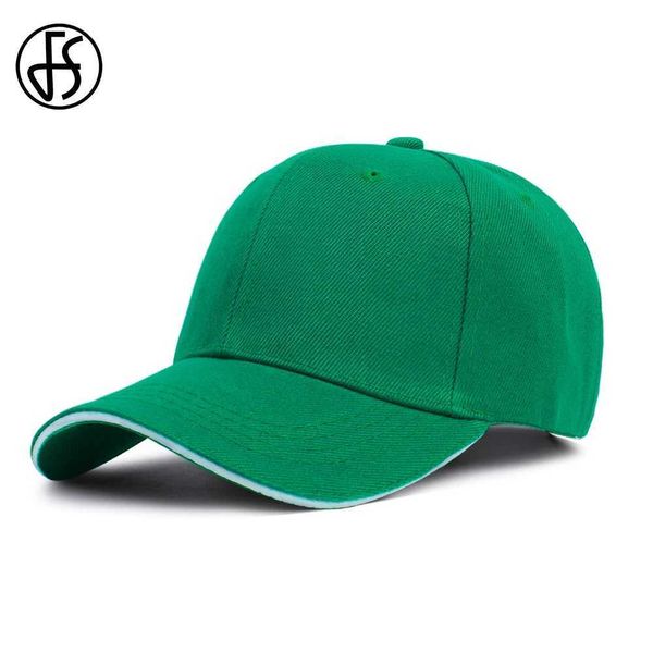 Caps de bola FS FS Caps de beisebol verde laranja elegante para homens algodão lavado Snapback Trucker Hat Shade Sun Women Summer Cap Gorras Hombre 2024 Y240507