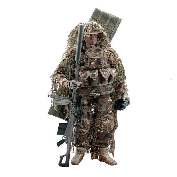 1/6 Action Figure Special Figure All-Terrain Sniper Action Figura da 12 pollici Accessorio per la decorazione della casa per bambole per l'edificio Kit giocattolo 240506