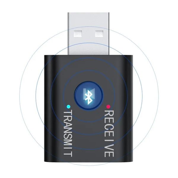 Yeni 2 In1 USB Kablosuz Bluetooth Adaptörü 5.0 Düzenleyici Bluetooth Bilgisayar TV Dizüstü Bilgisayar Hoparlör Kulaklık Adaptörü Bluetooth Alıcı USB Bluetooth Verici