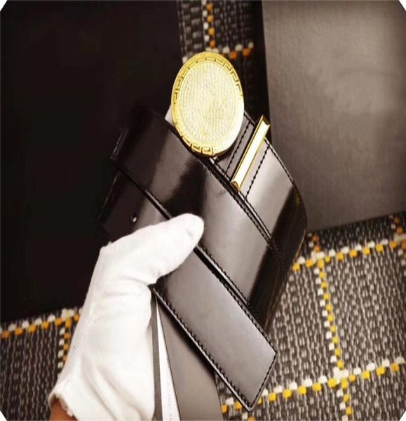 Hot Sale Luxury Mens Designer Buckle Belts Fashion Brand Black Cowskin Business Belt para homens e mulheres de alta qualidade vêm com case6697863